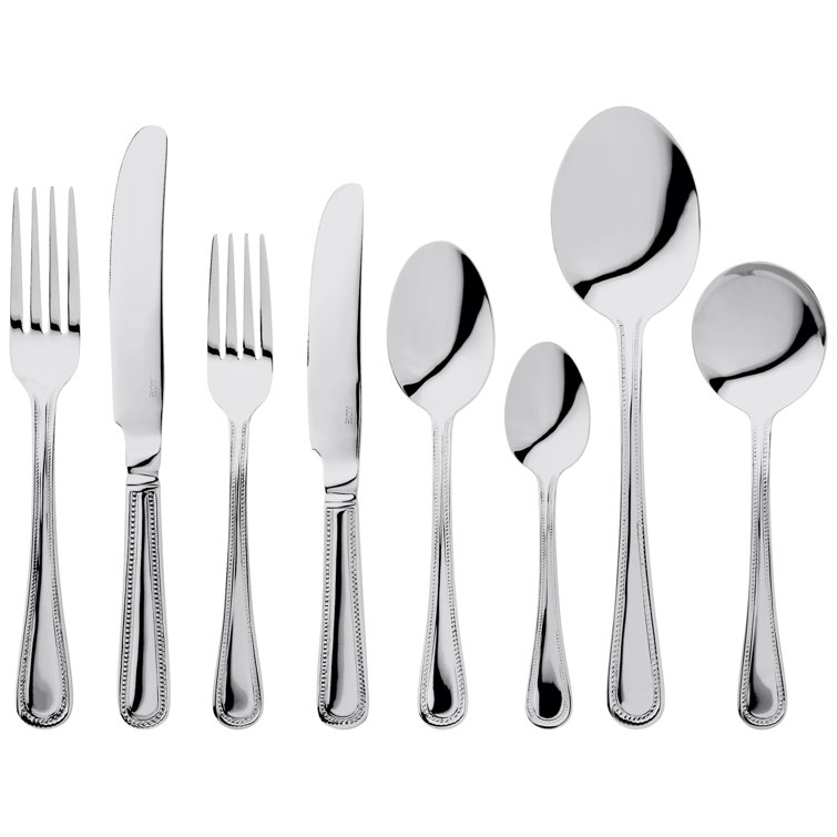 Judge 44 Piece Stainless Steel Cutlery Set, Bead Design. Extended Table